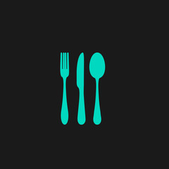 Knife, fork and spoon