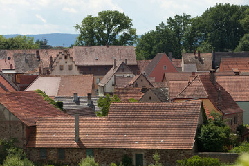 rooftops of an baverian oldtown
