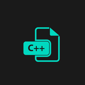 C development file format flat icon