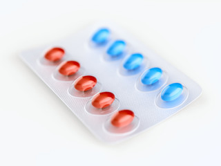 Kırmızı mavi haplar