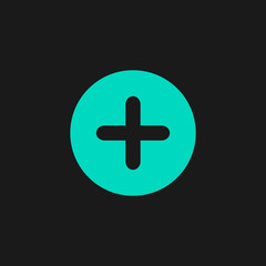 Obraz premium Plus circle icon