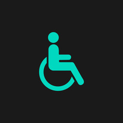 disabled flat icon