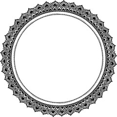 Ornament frames in round shape, design element