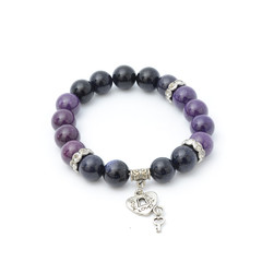 bracelet with pendant isolated