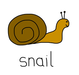 Illustration of a snail