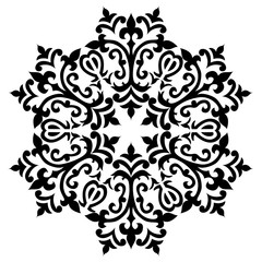 Antique ottoman turkish pattern vector design sixty
