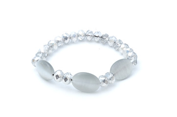 moonstone bracelet isolated