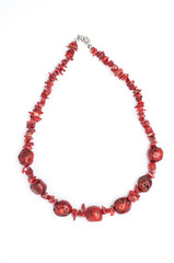 red beads isolated