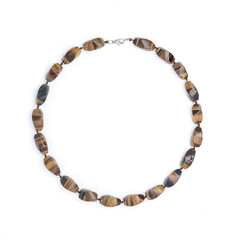 beads from natural stones isolated