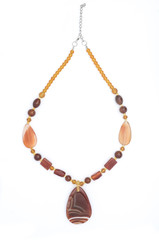 beads from natural stones isolated