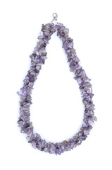 purple beads isolated