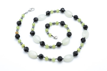 beads from natural stones isolated