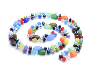 beads from natural stones isolated