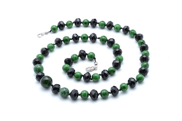 beads from natural stones isolated
