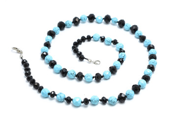 beads from natural stones isolated