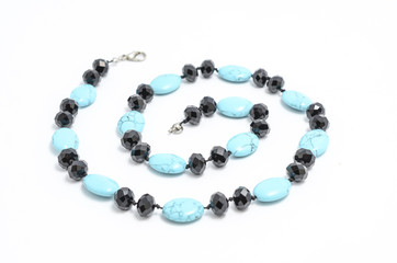 beads from natural stones isolated