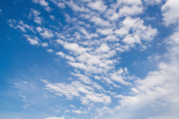 blue sky with cloud closeup