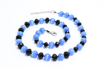 beads from natural stones isolated