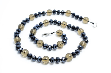 Obraz premium beads from natural stones isolated