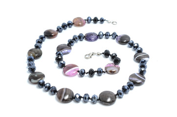 beads from natural stones isolated