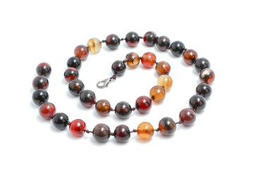 beads from natural stones isolated