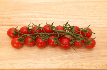 Tomatoes on a board