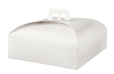 Takeaway cake box on white © dp3010