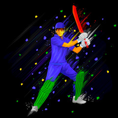 Cricket Batsman playing