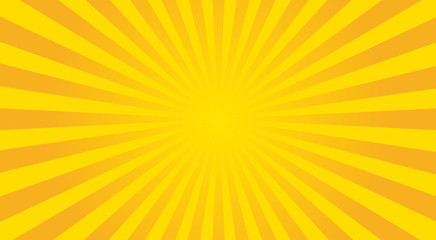 Naklejka premium Abstract sunbeams background - vector illustration.