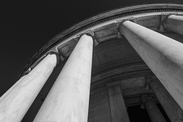 Black and White Pillars