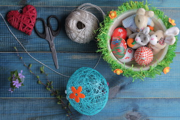 Easter decoration, coloful Easter eggs. Kids Art, Art Projects, Handmade  decorations
