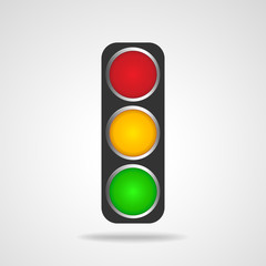 Traffic lights - vector illustration.