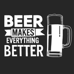 Illustration with quote about beer