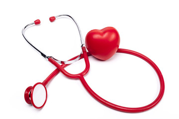 Red Heart and Stethoscope