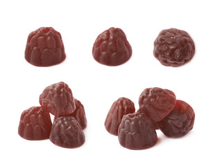 Berry shaped candy isolated
