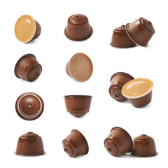 Coffee machine capsule isolated