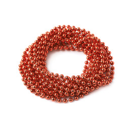 Obraz premium Beads garland round frame isolated