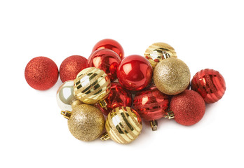 Pile of decorational Christmas balls