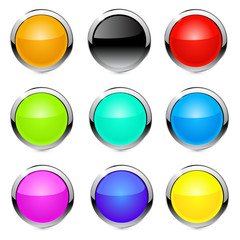 Vector buttons icons.