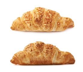 Cheese croissant pastry isolated