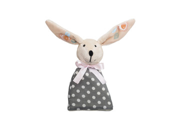 Easter Bunny toy with long ears in a dress
