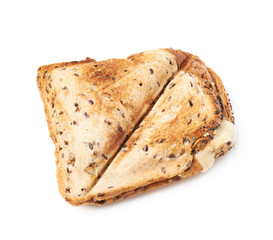 Press toasted sandwich isolated