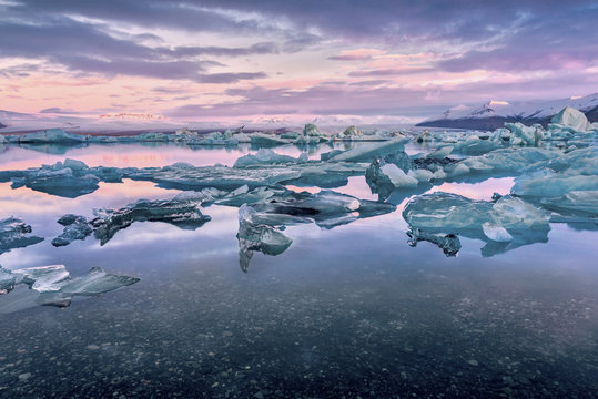 Glacier Lagoon in east Iceland