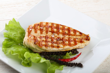Grilled turkey breast
