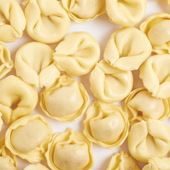 Surface covered with ravioli