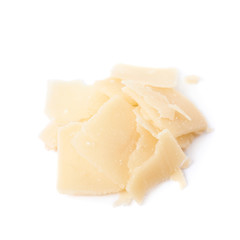 Pile of parmesan cheese flakes