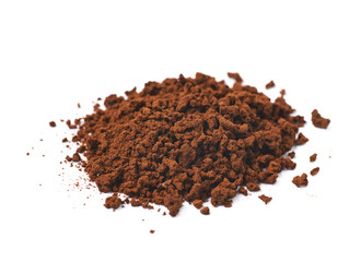 Pile of instant coffee grains