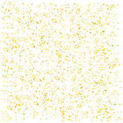 Yellow Confetti Isolated