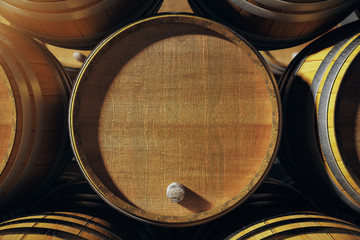 Closeup of barrel top