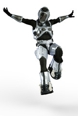 astronaut on the floor